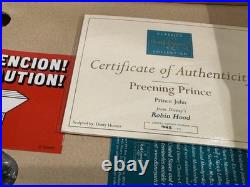 WDCC Prince John & Sir Hiss Disney's Robin Hood LE 1645/1973 NEW Box & COA