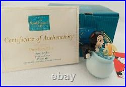 WDCC Purrfect Kiss Figaro & Cleo Pinocchio Disney Classic Collection Box & COA