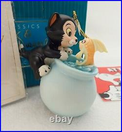 WDCC Purrfect Kiss Figaro & Cleo Pinocchio Disney Classic Collection Box & COA
