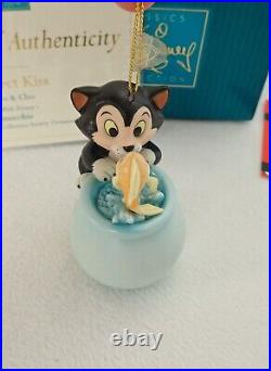 WDCC Purrfect Kiss Figaro & Cleo Pinocchio Disney Classic Collection Box & COA