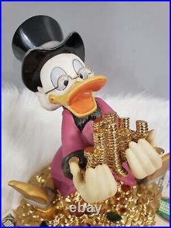 WDCC Scrooge McDuck MONEY! MONEY! MONEY! WithBox & COA, 30th ANNIVERSARY, Display