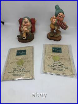 WDCC Snow White Seven Dwarf's 7 piece set With COA