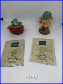 WDCC Snow White Seven Dwarf's 7 piece set With COA