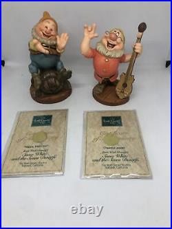 WDCC Snow White Seven Dwarf's 7 piece set With COA