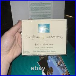 WDCC Snow White Witch Cauldron Bookstand Figurine + COA Evil to the Core