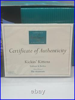 WDCC The Aristocsts Kickin' Kittens Toulouse & Berlioz With Box And COA WDCC The Aristocsts Kickin' Kittens Toulouse & Berlioz With Box And COA