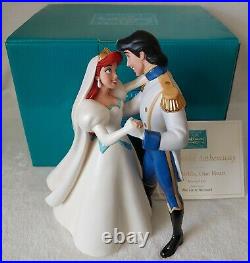 WDCC The Little Mermaid Ariel Eric Two Worlds One Heart Wedding Disney Figurine