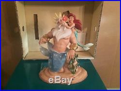 WDCC The Little Mermaid King Triton & Ariel Morning, Daddy! New in Box