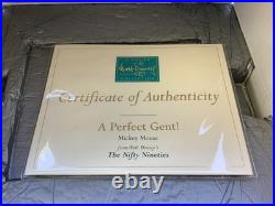 WDCC The Nifty Nineties Mickey Mouse A Perfect Gent 6 1/2 Figurine with COA NIB