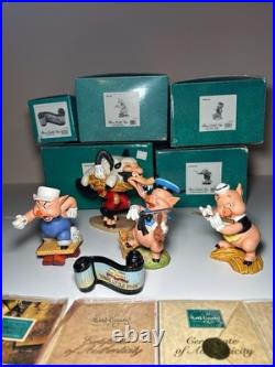 WDCC Three Little Pigs Complete Set Of 5 With Boxes & COAs WDCC Three Little Pigs Complete Set Of 5 With Boxes & COAs