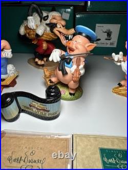 WDCC Three Little Pigs Complete Set Of 5 With Boxes & COAs WDCC Three Little Pigs Complete Set Of 5 With Boxes & COAs