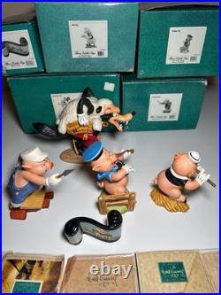 WDCC Three Little Pigs Complete Set Of 5 With Boxes & COAs WDCC Three Little Pigs Complete Set Of 5 With Boxes & COAs