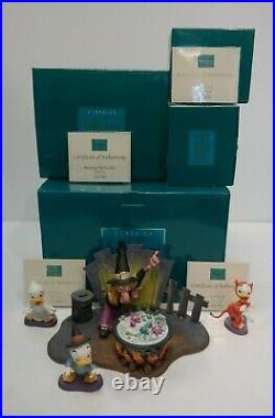 WDCC Trick or Treat Set WITCH HAZEL HUEY DEWEY LOUIE Halloween MIB with COA