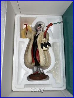 WDCC WALT DISNEY CLASSIC COLLECTION 1995 CRUELLA DE VIL FIGURINE WithBOX AND COA