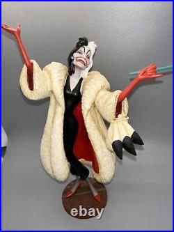 WDCC WALT DISNEY CLASSIC COLLECTION 1995 CRUELLA DE VIL FIGURINE WithBOX AND COA