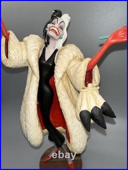 WDCC WALT DISNEY CLASSIC COLLECTION 1995 CRUELLA DE VIL FIGURINE WithBOX AND COA