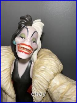 WDCC WALT DISNEY CLASSIC COLLECTION 1995 CRUELLA DE VIL FIGURINE WithBOX AND COA