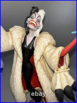 WDCC WALT DISNEY CLASSIC COLLECTION 1995 CRUELLA DE VIL FIGURINE WithBOX AND COA