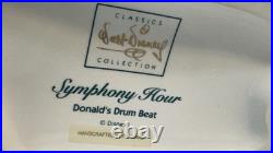 WDCC Walt Disney Classic Collection Symphony Hour Donald's Drum Beat with COA Box