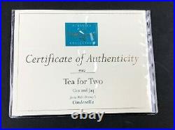 WDCC Walt Disney Classics Collection Gus & Jaq Tea for Two Cinderella with COA