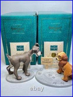 WDCC Walt Disney Classics Collection Lady And The Tramp w Boxes COA NIB
