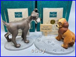 WDCC Walt Disney Classics Collection Lady And The Tramp w Boxes COA NIB