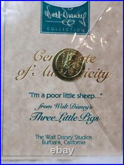 WDCC Walt Disney Classics Collection Porcelaine Big Bad Wolf Figurine