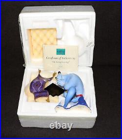 WDCC Walt Disney Classics Disney 2005 Aladdin Genie I'm Losing to a Rug MIB