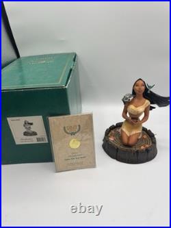 WDCC Walt Disney Classics Pocahontas, Listen With Your Heart Box & COA MINT