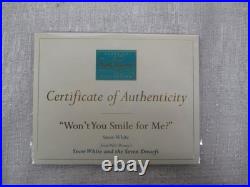 WDCC Walt Disney Classics Won't You Smile For Me 2002 Club Kit Snow White