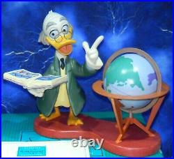 WDCC Walt Disney Ludwig Von Drake with Globe Didactic Duck NEW