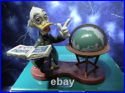 WDCC Walt Disney Ludwig Von Drake with Globe Didactic Duck NEW