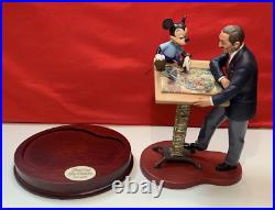 WDCC Walt Disney & Mickey Sharing the Vision Disneyland 50th LE Figurine READ