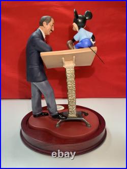 WDCC Walt Disney & Mickey Sharing the Vision Disneyland 50th LE Figurine READ
