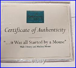 WDCC Walt Disney with Mickey It Was all Started By a Mouse 1213091 -BRAND NEW