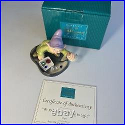 WDCC We Pick Up Everything in Sight Dopey Disney's Snow White seven dwarfs COA