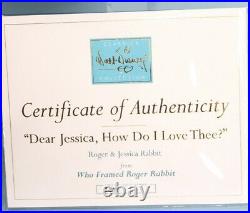 WDCC Who Framed Roger Rabbit DEAR JESSICA HOW DO I LOVE THEE Figurine with COA