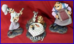 WDCC withBox & COA, LADY AND THE TRAMP, BELLE NOTTE, READ