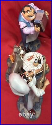 WDCC withBox & COA, LADY AND THE TRAMP, BELLE NOTTE, READ