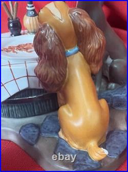 WDCC withBox & COA, LADY AND THE TRAMP, BELLE NOTTE, READ