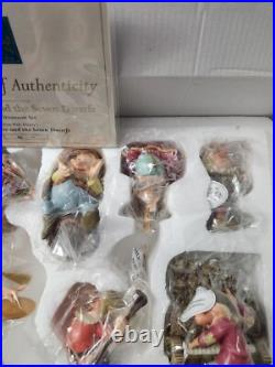 WDDC Walt Disney Classics Snow White & Seven Dwarfs Ornaments Set NIB COA