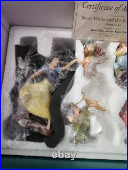 WDDC Walt Disney Classics Snow White & Seven Dwarfs Ornaments Set NIB COA