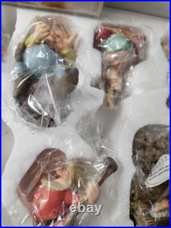 WDDC Walt Disney Classics Snow White & Seven Dwarfs Ornaments Set NIB COA