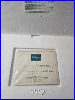 WDDC Walt Disney Classics Snow White & Seven Dwarfs Ornaments Set NIB COA