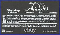 Walt Disney Aladdin VHS