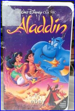 Walt Disney Aladdin VHS Black Diamond Classics Clamshell SEALED RARE