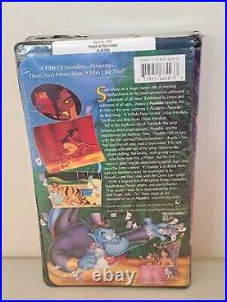 Walt Disney Aladdin VHS Black Diamond Classics RARE BLACK CLAMSHELL SEALED NEW