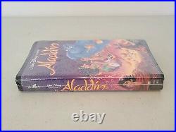 Walt Disney Aladdin VHS Black Diamond Classics RARE BLACK CLAMSHELL SEALED NEW