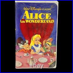 Walt Disney Alice in Wonderland VHS Black Diamond Classics Stock Tape 036