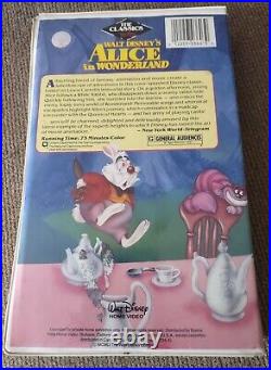 Walt Disney Alice in Wonderland VHS Movie Vintage Black Diamond Disney Classics